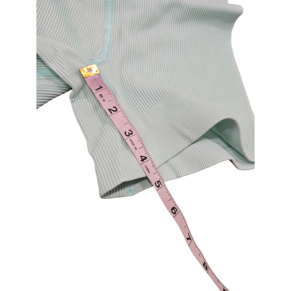 Free People Throw Short Size M Turquoise Mint - Picture 6 of 8